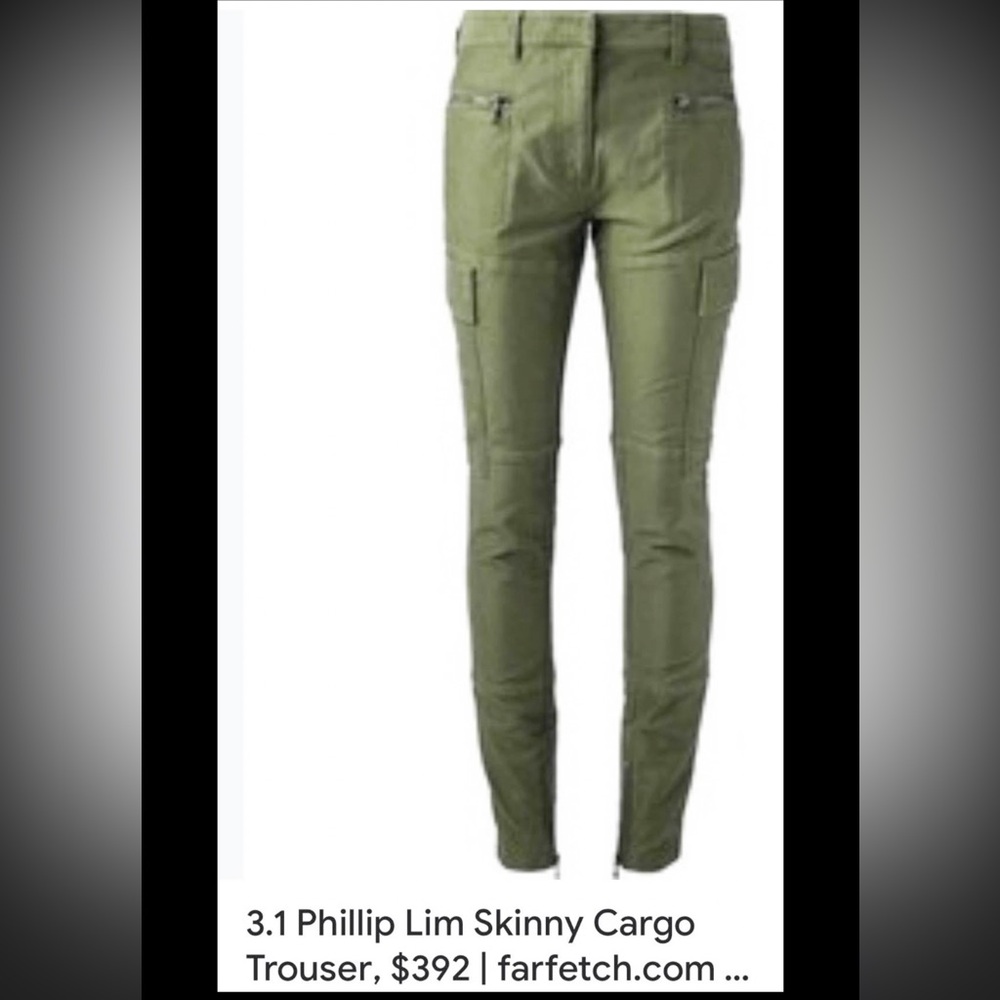 3.1 Phillip Lim Green Straight Leg Pants